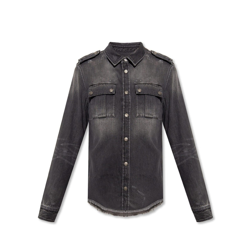 Balmain Cotton Denim Shirt - Men - Piano Luigi