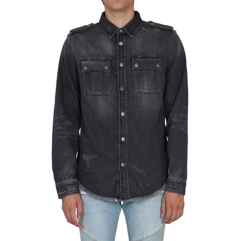 Balmain Cotton Denim Shirt - Men - Piano Luigi