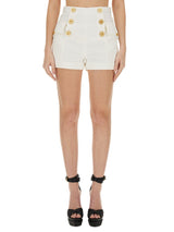 Balmain Cotton Shorts - Women - Piano Luigi