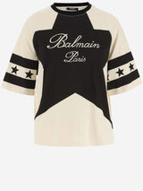 Balmain Cotton T-shirt With Logo - Women - Piano Luigi