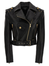 Balmain Cropped Leather Nail - Women - Piano Luigi