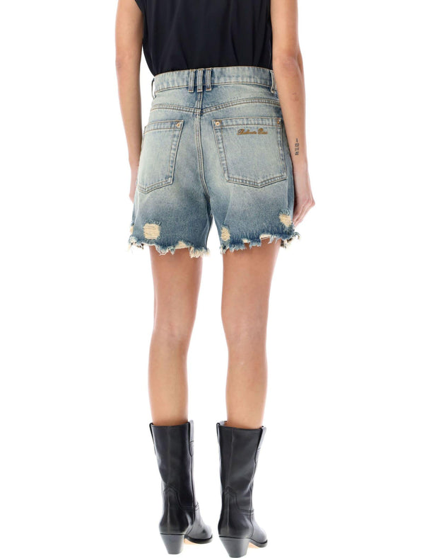 Balmain Denim Shorts - Women - Piano Luigi