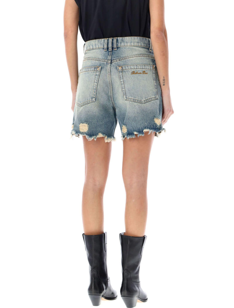 Balmain Denim Shorts - Women - Piano Luigi