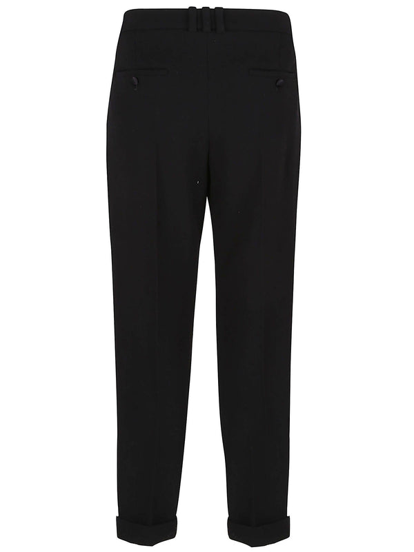 Balmain Double Wool Crepe Straight Pants - Men - Piano Luigi