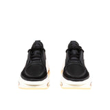 Balmain Fabric And Leather Logo Sneakers - Women - Piano Luigi