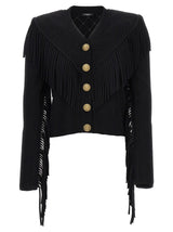 Balmain Fringed Cardigan - Women - Piano Luigi