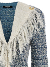 Balmain Fringed Tweed Jacket - Women - Piano Luigi