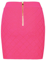 Balmain Fuchsia Viscose Blend Miniskirt - Women - Piano Luigi