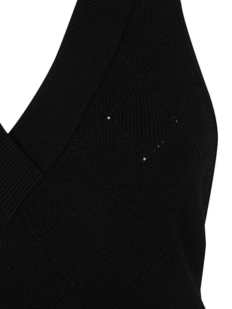 Balmain Halterneck Knit Midi Dress - Women - Piano Luigi