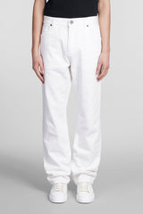 Balmain Jeans In White Cotton - Men - Piano Luigi