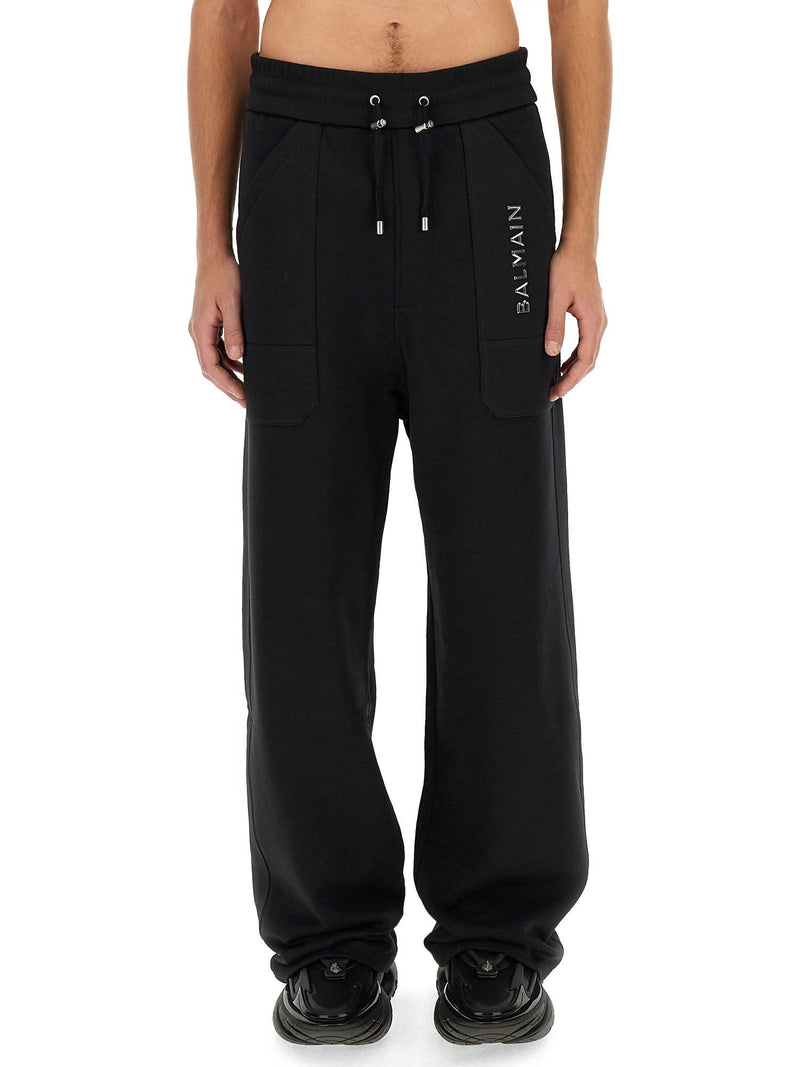 Balmain Jogging Pants With Logo - Men - Piano Luigi