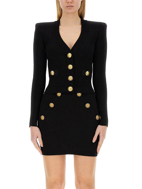 Balmain Knitted Cardigan - Women - Piano Luigi