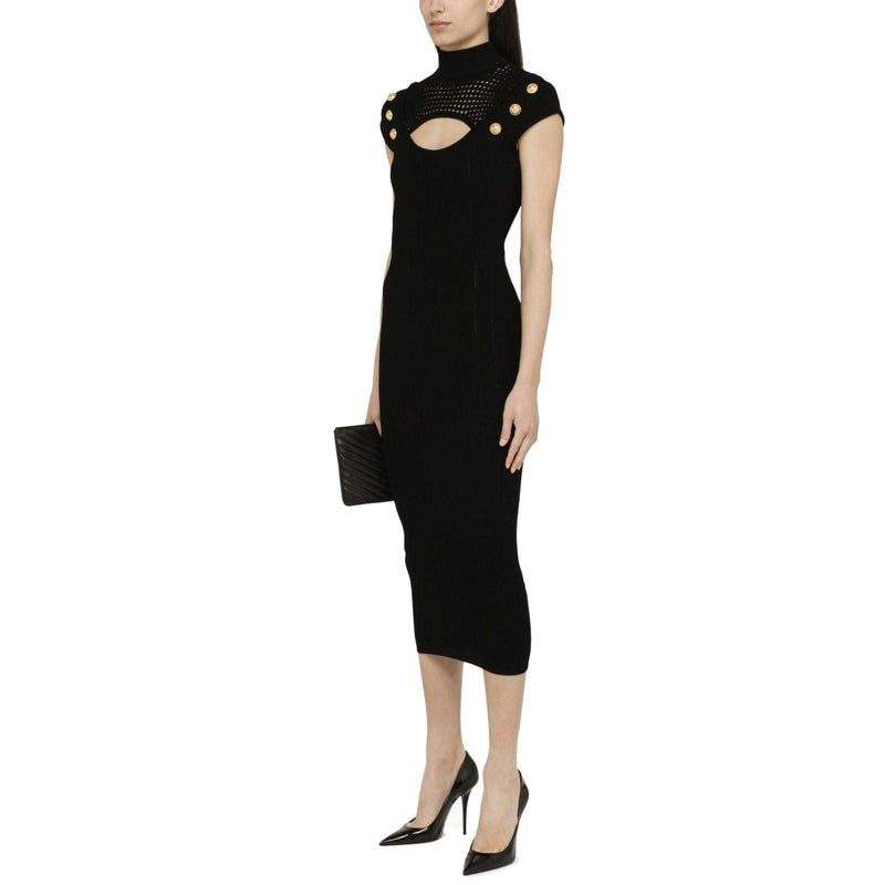 Balmain Knitted Sheath Dress - Women - Piano Luigi