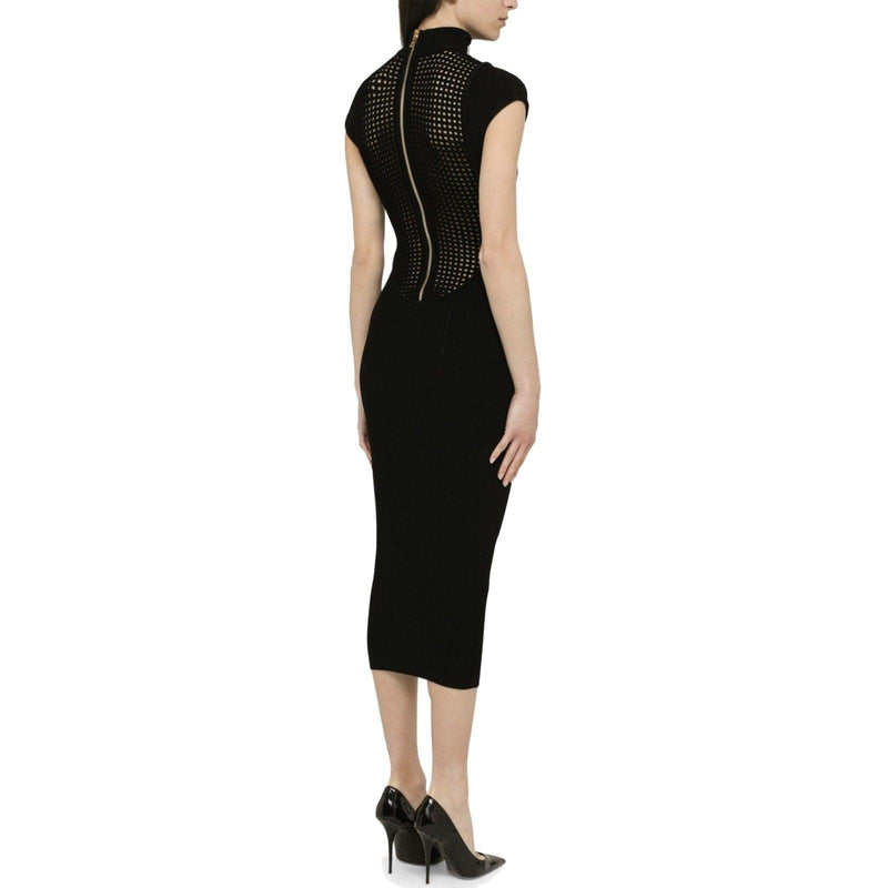 Balmain Knitted Sheath Dress - Women - Piano Luigi