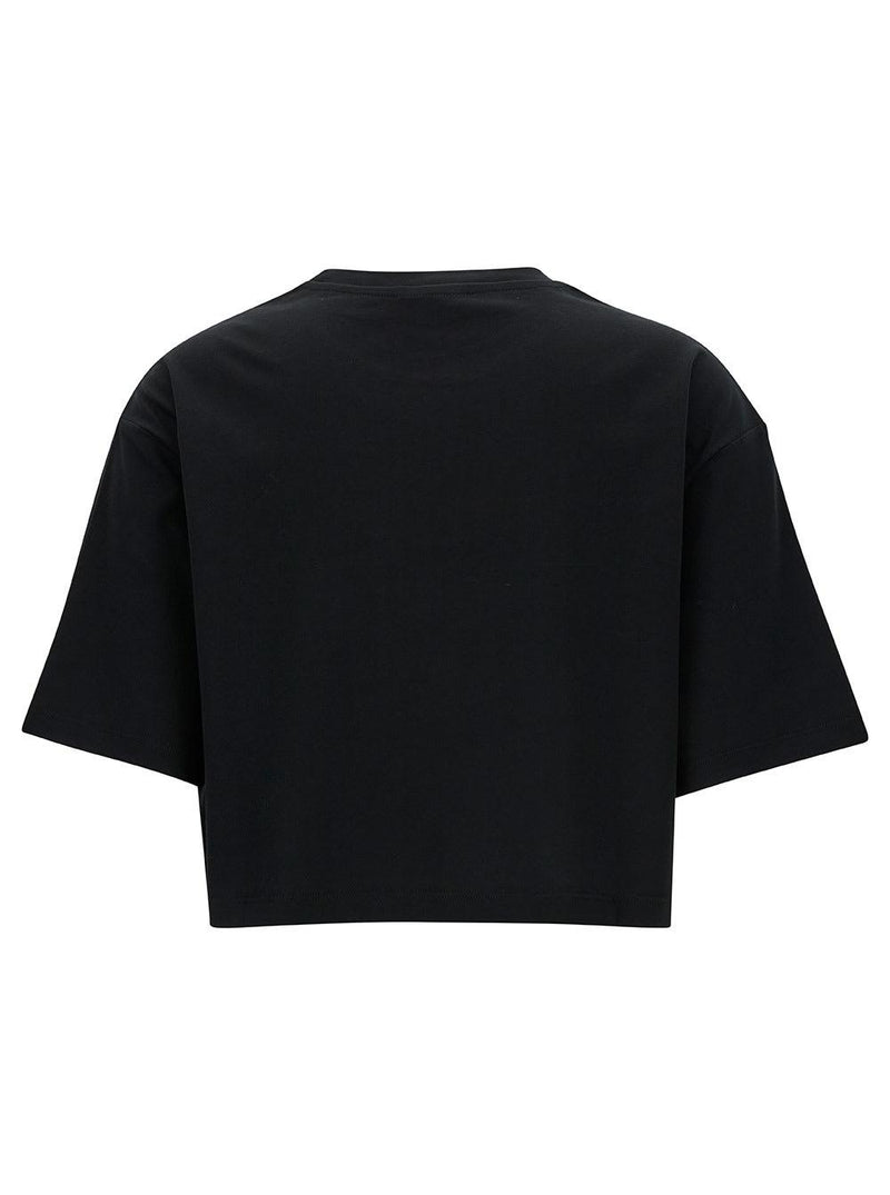 Balmain Laminated Cropped T-shirt - Women - Piano Luigi