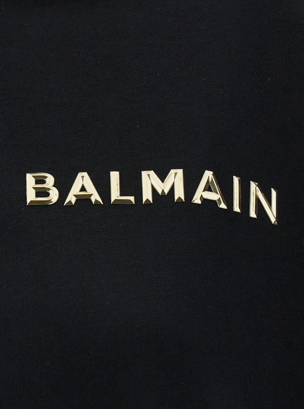 Balmain Laminated Cropped T-shirt - Women - Piano Luigi