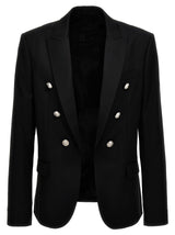 Balmain Logo Button Blazer - Men - Piano Luigi