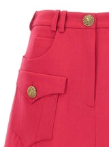 Balmain Logo Button Mini Skirt - Women - Piano Luigi