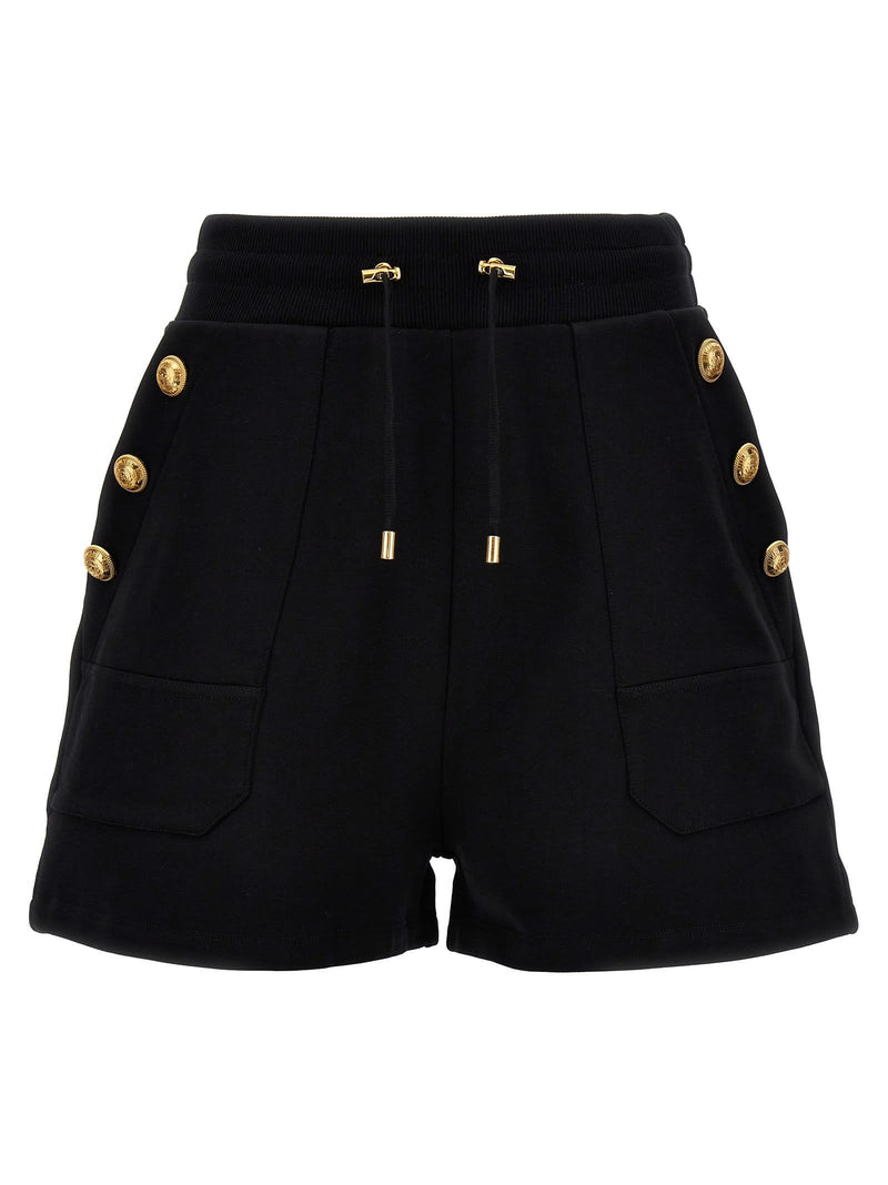 Balmain Logo Buttons Shorts - Women - Piano Luigi