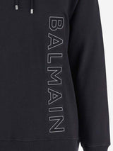 Balmain Logo Cotton Hoodie - Men - Piano Luigi