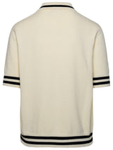 Balmain Logo Embroidered Knitted Polo Shirt - Men - Piano Luigi