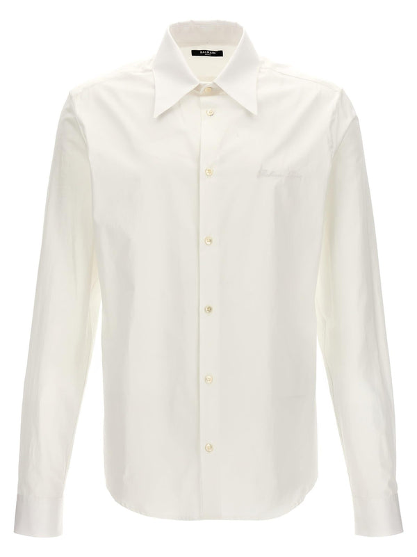 Balmain Logo Embroidery Shirt - Men - Piano Luigi