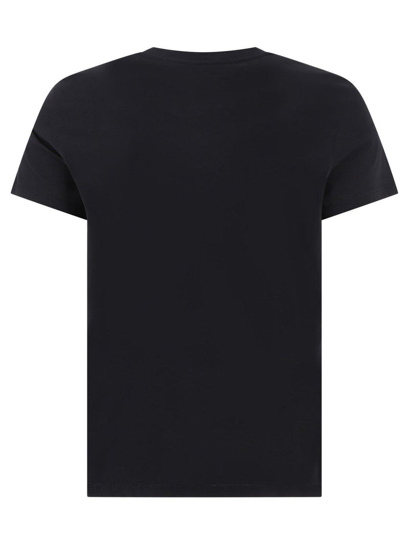 Balmain Logo Flocked Crewneck T-shirt - Men - Piano Luigi