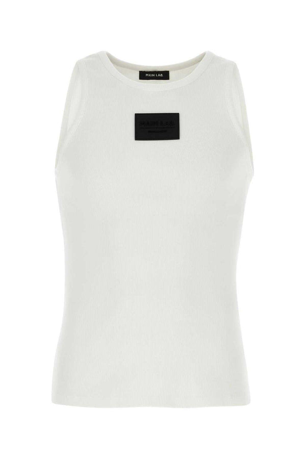 Balmain Logo Patch Tank Top - Men - Piano Luigi