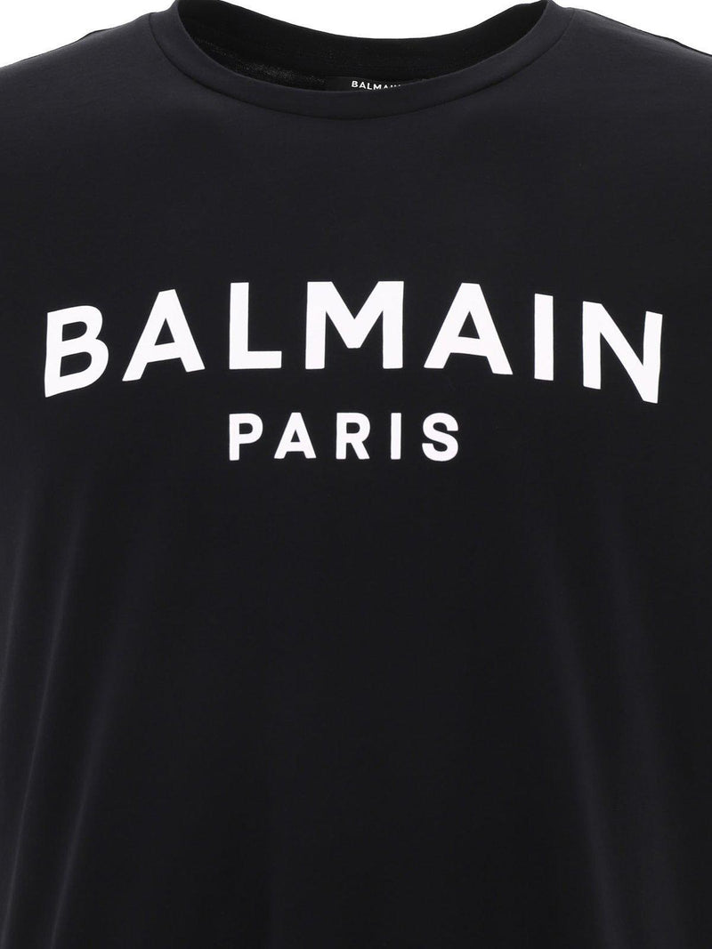 Balmain Logo Printed Crewneck T-shirt - Men - Piano Luigi