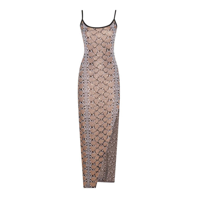 Balmain Long Strappy Knit Dress - Women - Piano Luigi