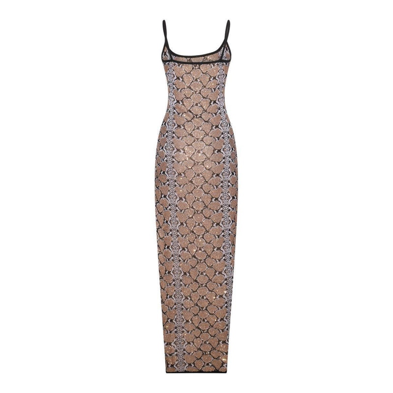 Balmain Long Strappy Knit Dress - Women - Piano Luigi