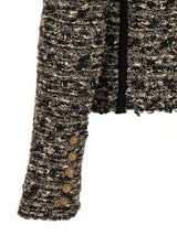 Balmain Lurex Tweed Jacket - Women - Piano Luigi