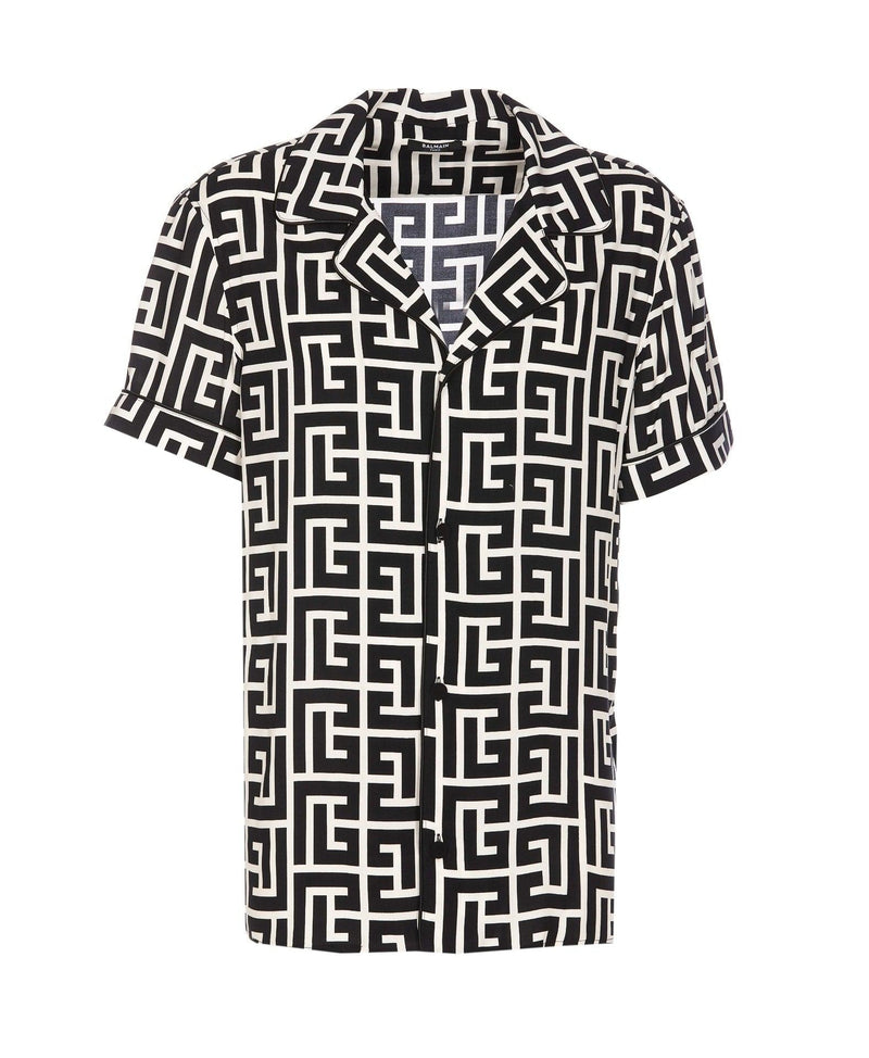 Balmain Maxi Monogram Logo Shirt - Men - Piano Luigi