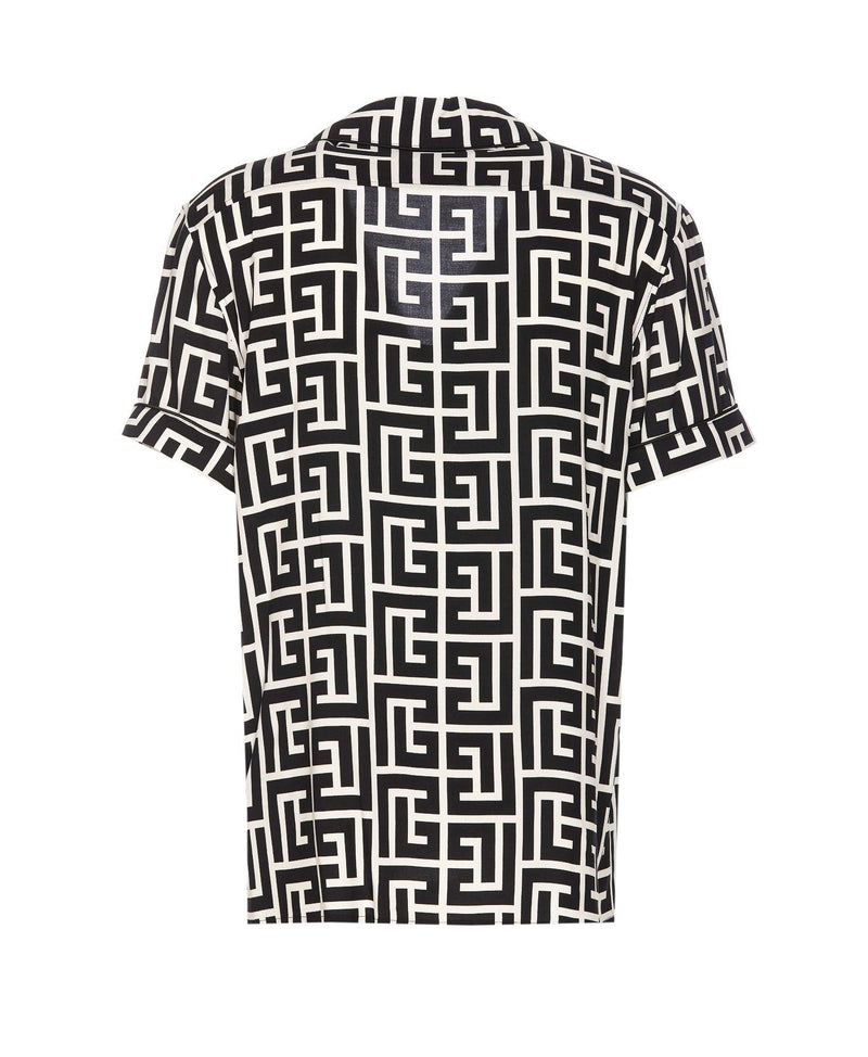 Balmain Maxi Monogram Logo Shirt - Men - Piano Luigi