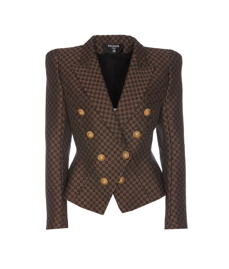 Balmain Mini Monogram Jacket - Women - Piano Luigi