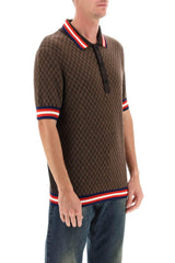 Balmain Mini Monogram Jacquard Polo Shirt - Men - Piano Luigi