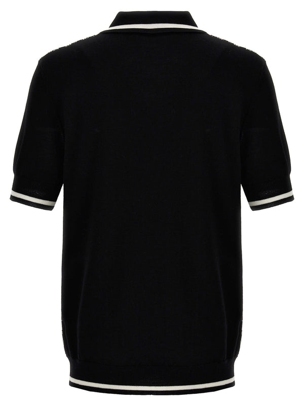 Balmain mini Monogram Polo Shirt - Men - Piano Luigi