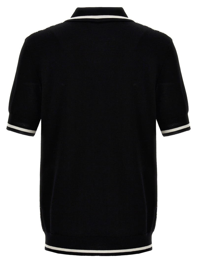 Balmain mini Monogram Polo Shirt - Men - Piano Luigi