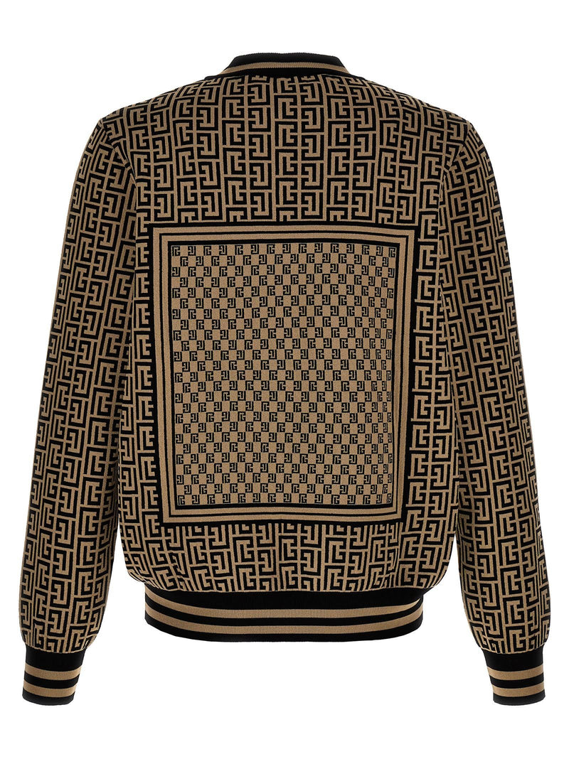 Balmain mini Monogram Sweater - Men - Piano Luigi