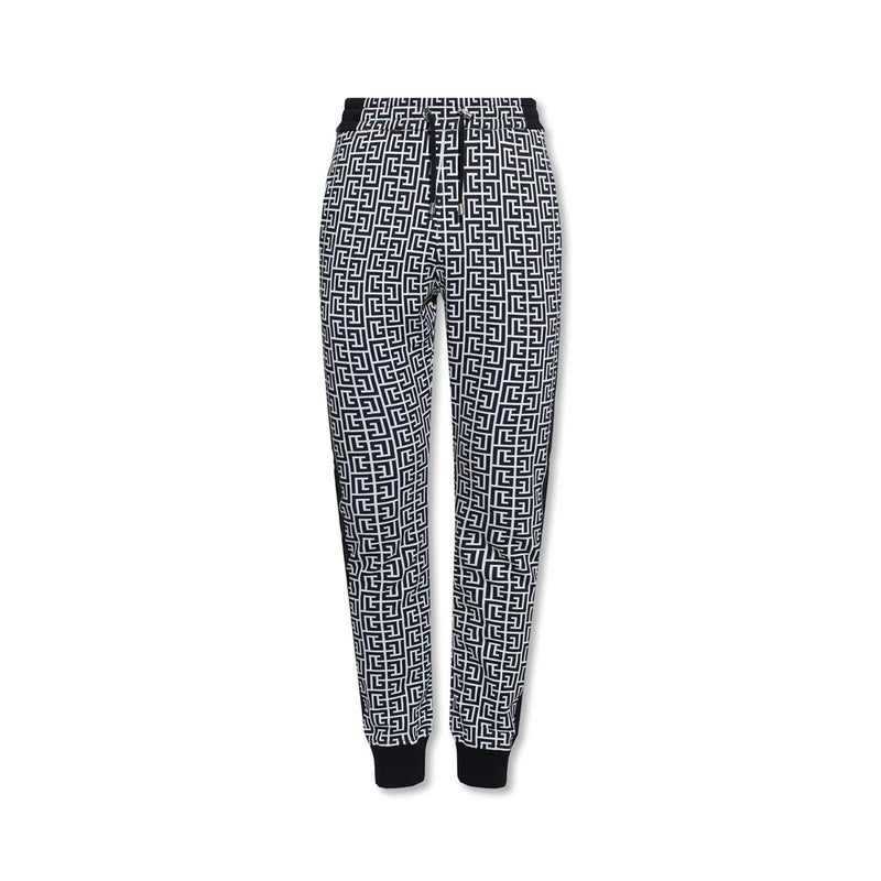 Balmain Monogram Print Sweatpants - Men - Piano Luigi