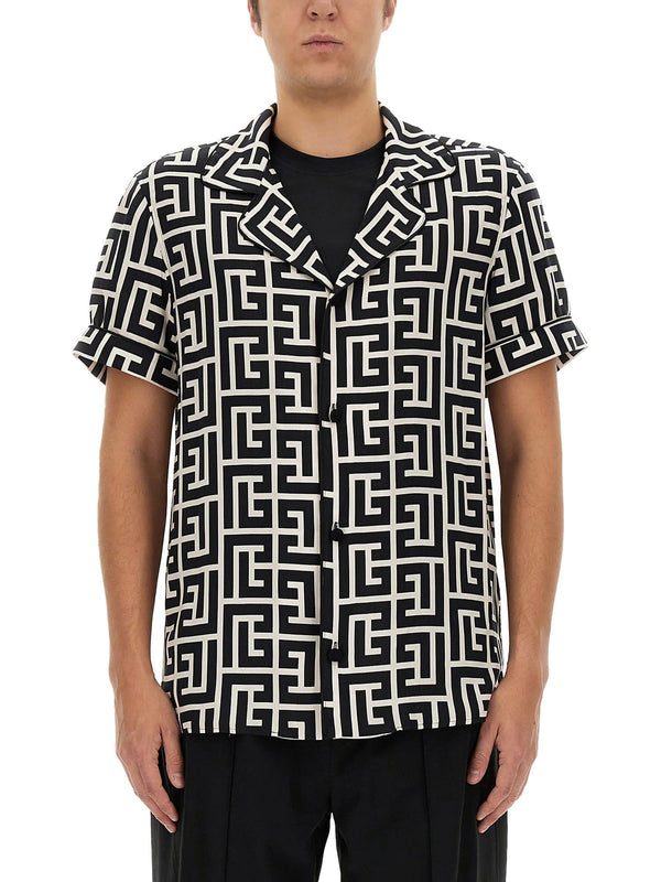 Balmain Monogram Shirt - Men - Piano Luigi