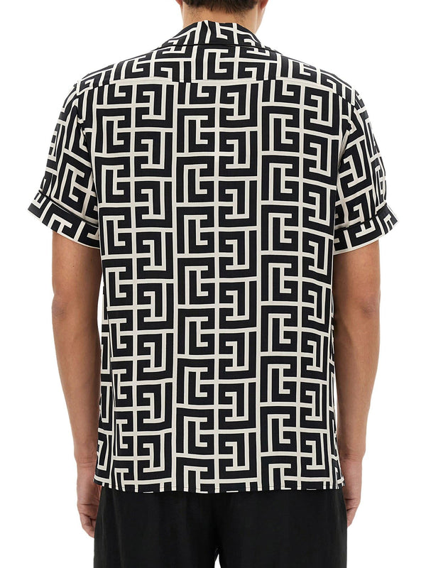 Balmain Monogram Shirt - Men - Piano Luigi