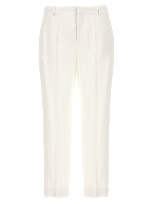 Balmain monogramma Satin Pants - Men - Piano Luigi