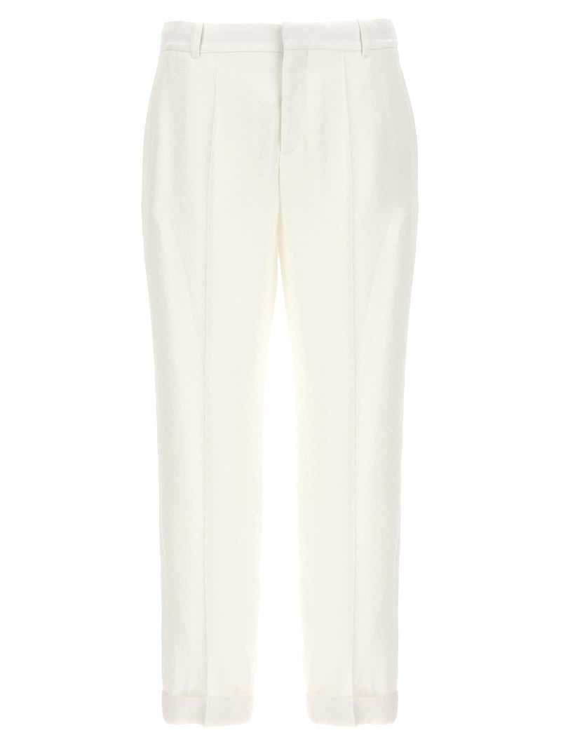 Balmain monogramma Satin Pants - Men - Piano Luigi