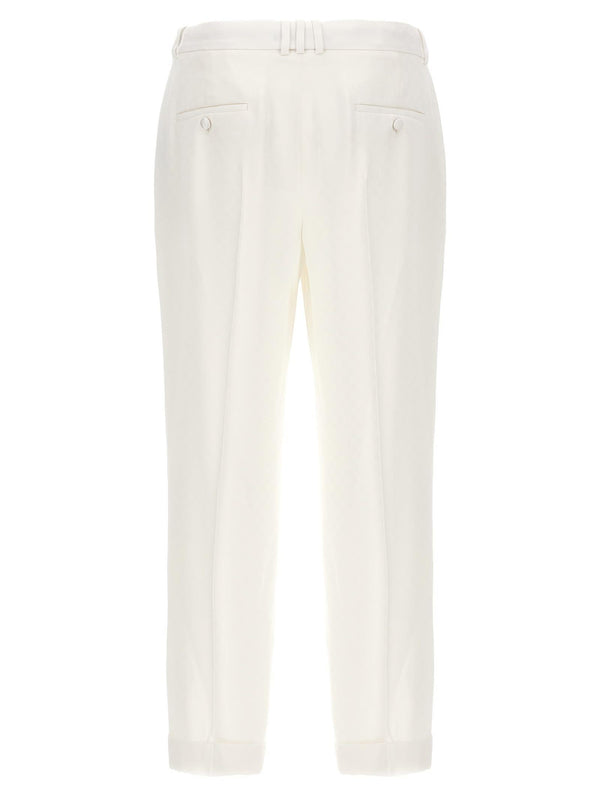 Balmain monogramma Satin Pants - Men - Piano Luigi