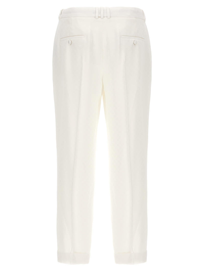 Balmain monogramma Satin Pants - Men - Piano Luigi