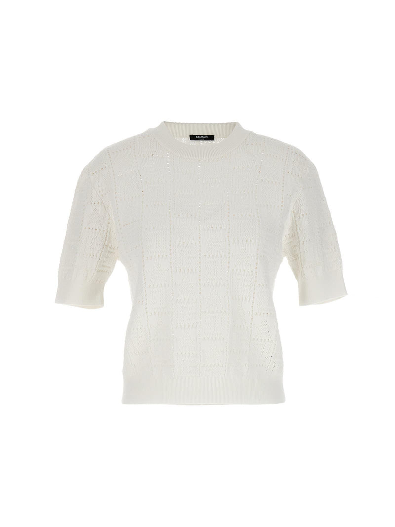 Balmain monogramma Sweater - Women - Piano Luigi