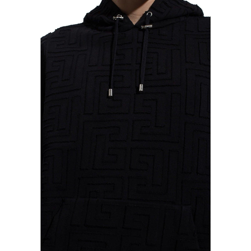 Balmain Monogrammed Hooded Sweatshirt - Men - Piano Luigi