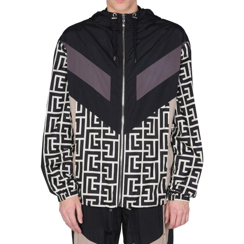 Balmain Nylon Monogram Jacket - Men - Piano Luigi