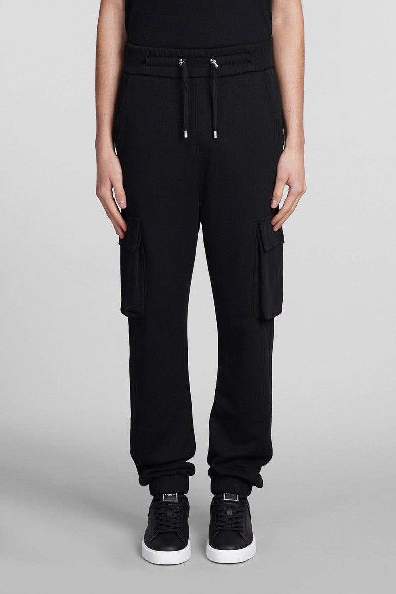 Balmain Pants In Black Cotton - Men - Piano Luigi